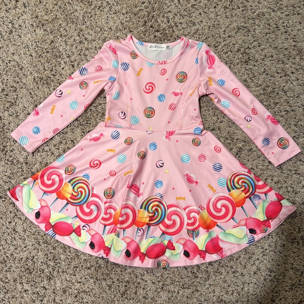 Girls pink candy dress